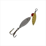 Lingurita rotativa pentru pescuit, Regal Fish, model 8030, 10 grame, culoare argintiu